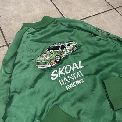 SIGNED BY Harry Gant Skoal Bandit Racing #33 Embroidered Satin