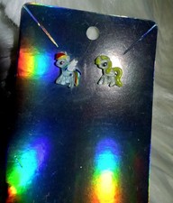 my little pony stud earings butterfly closure