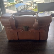 Genuine Cowhide Leather Camera Bag Vintage USA custom service inspected baggage