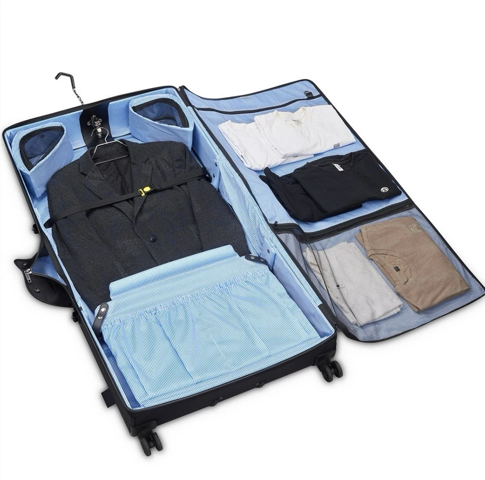 Delsey Paris Tour Air 24" Spinner Garment Bag, Black - Image 3 of 4