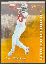 J.J. STOKES 1995 Select Certified Future #6 SAN FRANCISCO 49ERS *Free Shipping*