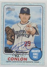 2017 Topps Heritage Minor League Edition Real One Blue 30/75 PJ Conlon Auto 0q5