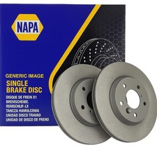 NAPA Front Brake Discs Pair Fits Subaru Brz Forester Impreza Legacy XV Toyota