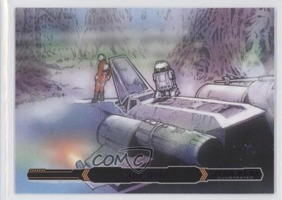 2015 Star Wars Illustrated: The Empire Strikes Back Purple Crash Landing #54 2k3