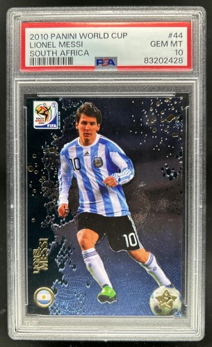 2010 Panini Premium World Cup Lionel Messi #44 Argentina PSA 10 GEM MINT