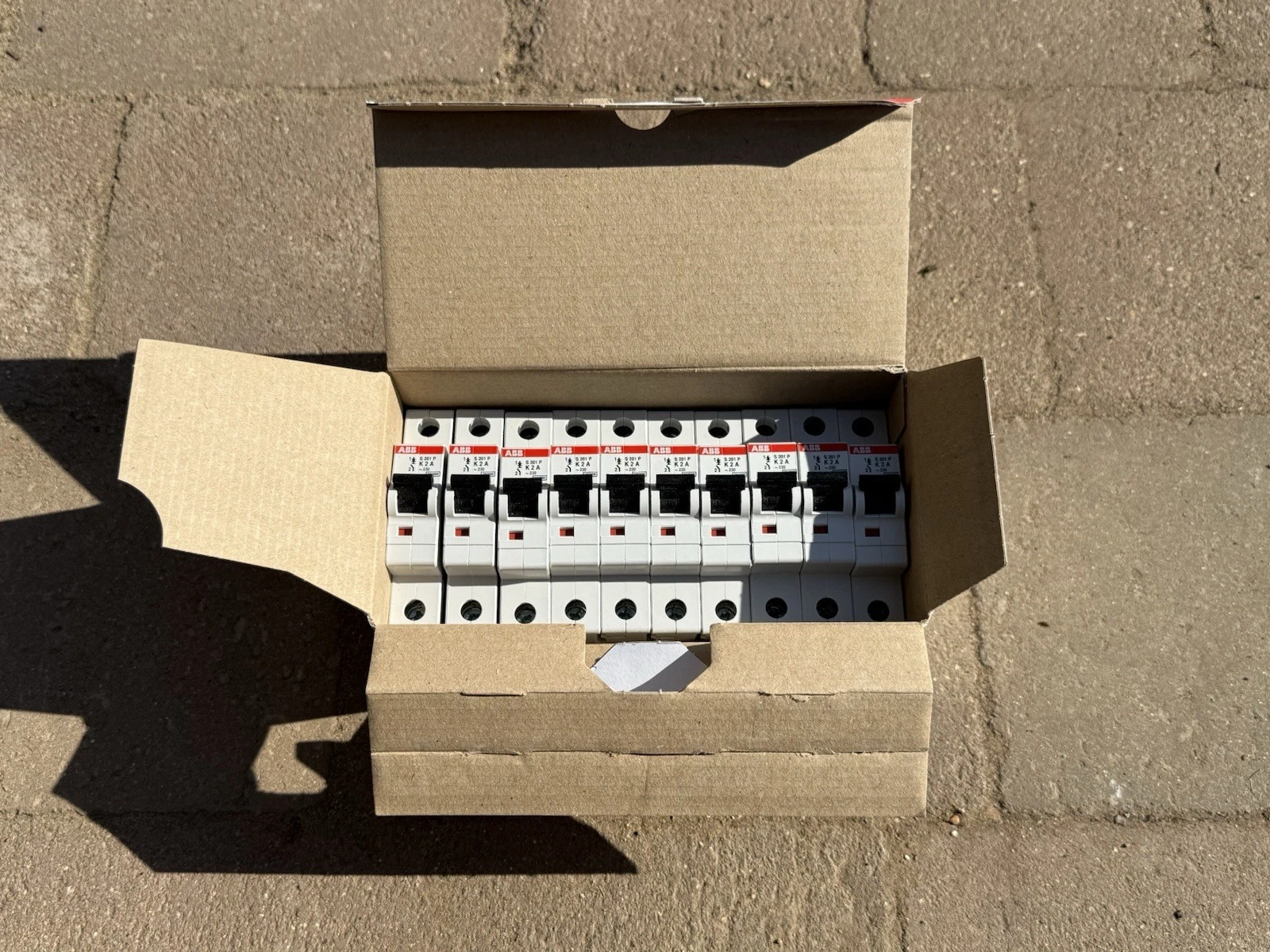 Box Of 10 ABB S201P K2A System Pro Range MCB Circuit Breaker - Brand New boxed 2