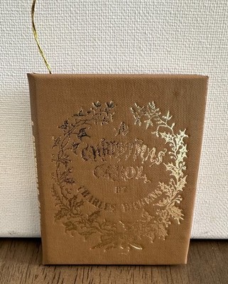 VTG Kurt Adler  A Christmas Carol  by Charles Dickens Mini Book Ornament 1983