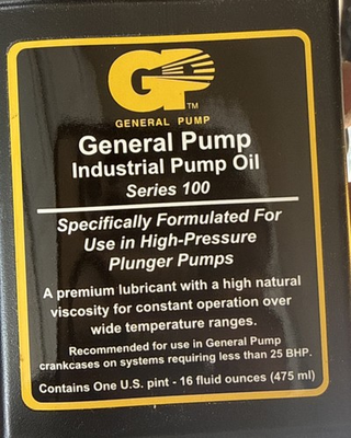 #ad 4 PC General Pump Series 100 Crankcase Oil 16 oz. Bottle $39.95