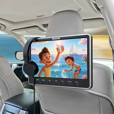 2x12" IPS Screen Car Headrest 1080P Video Media DVD Player HDMI USB SD Headsets