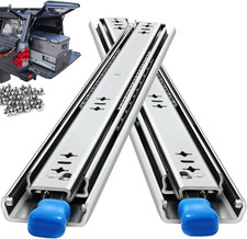 Heavy Duty Locking Drawer Slides, 12-60 Inch, 500 Lbs Capacity, Full Extension