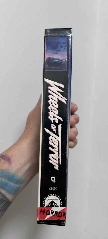Wheels Of Terror VHS Tape Horror Rare HTF OOP Video 90s Rental Car Killer Cult - Image 4 of 4