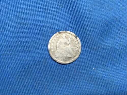1852 Seated Liberty Half Dime 5c Circulated