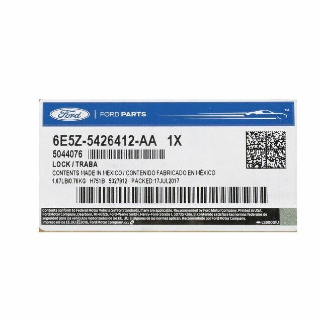 Actuador de bloqueo lateral pasajero OEM NUEVO 07-12 Ford Fusion MKZ MILAN 6E5Z-54626412-AA Foto 2 de 4