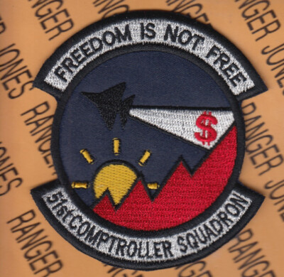 USAF Air Force 51st Comptroller Squadron 3.75'' patch c/e C