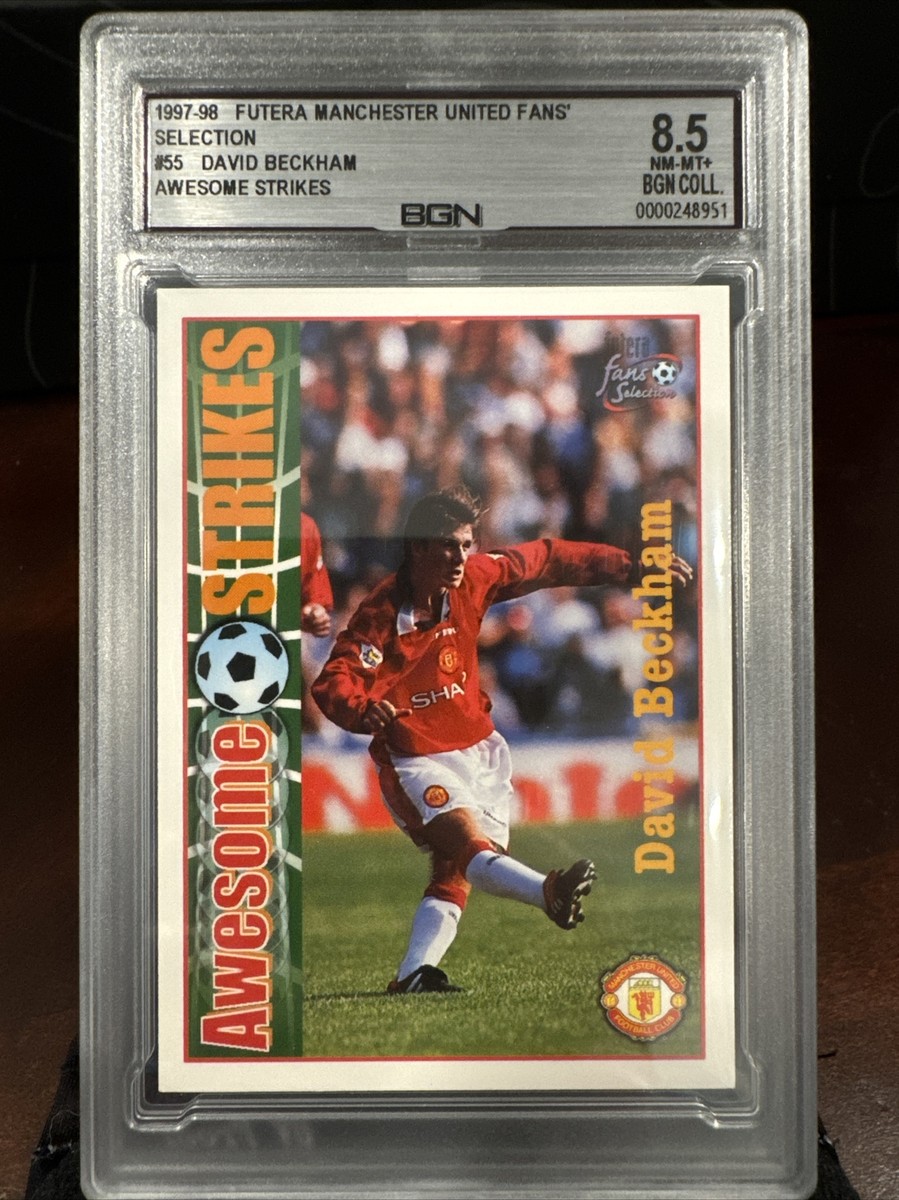 David Beckham 1997-98 Futera Manchester United Awesome