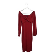 SHEIN Off Shoulder Lantern Sleeve Bodycon Dress Size US 4