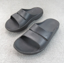 OOFOS Shoes Mens 10 Womens 12 Black Ooahh Recovery Unisex Slide Light Comfy Shoe