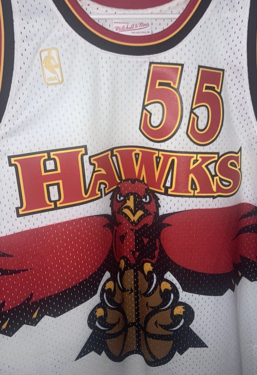 Dikembe Mutombo Atlanta Hawks HWC Throwback NBA Jersey Men L Vtg