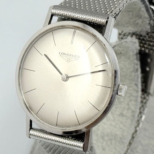 LONGINES Cal.428 HAND-WINDING SILVER MEN'S VINTAGE WATCH SWISS MADE F780 - Picture 5 of 12