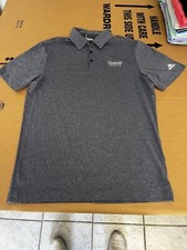 NWT MEN'S ADIDAS ULTIMATE 365 POLO, SIZE: M, COLOR: NAVY HEATHER M30 