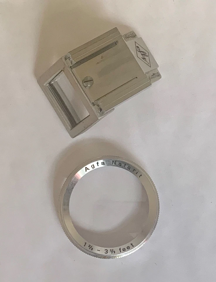 Vintage Agfa Natarit Close up Lens attachment & Viewfinder for Silette - Image 2 of 2