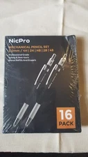 Nicpro 16 Pieces 2.0 mm Mechanical Pencil Set Professional Grade   New Damaged