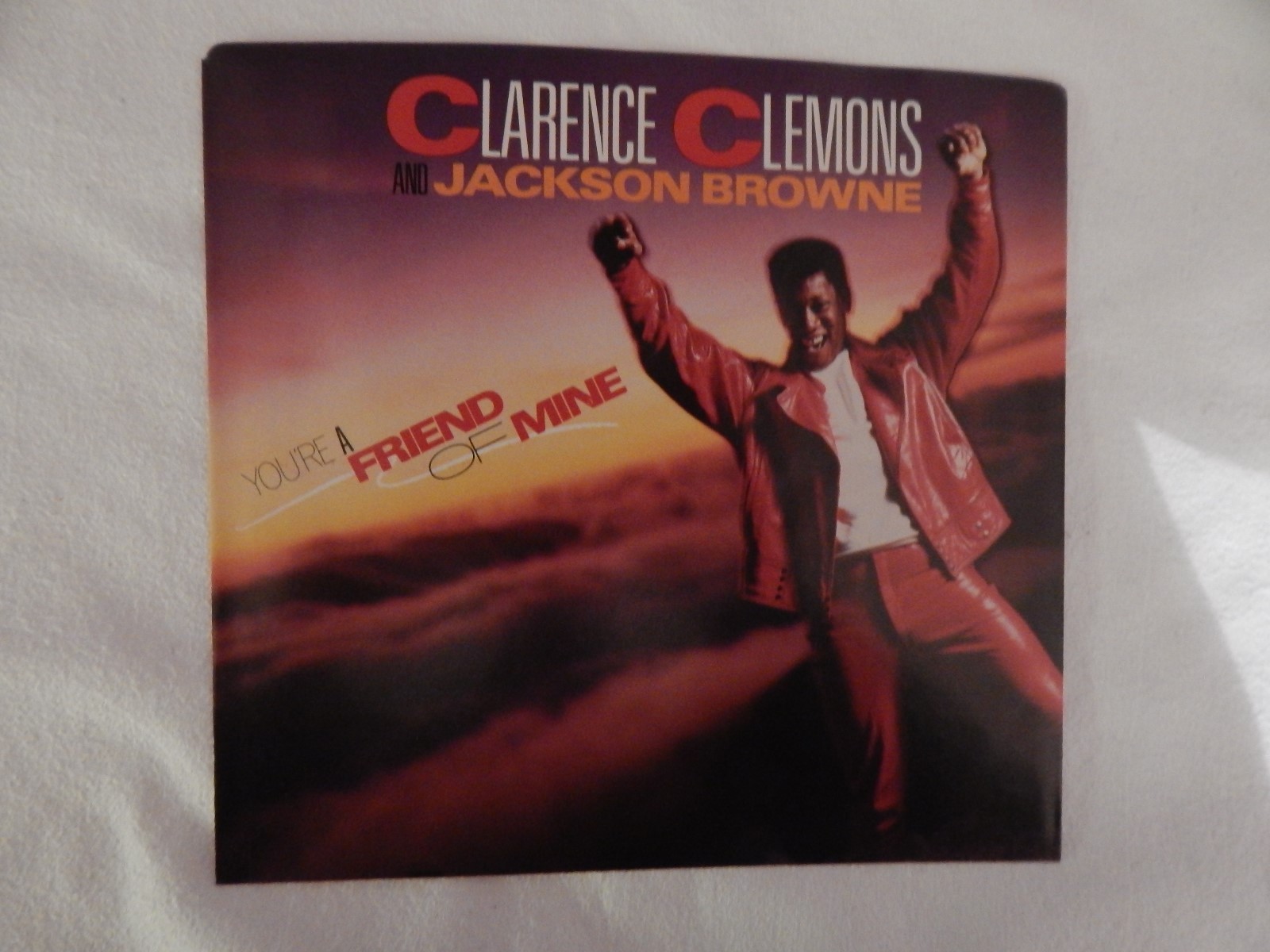 Clarence Clemons / Jackson Browne "You're a Friend of Mine" PICTURE