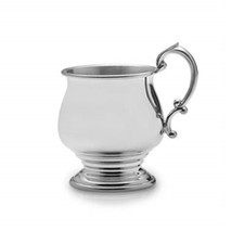 Empire Pedestal Baby Cup made out of Pewter, 895, NEW in Box