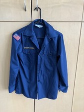 Boy Scouts of America long sleeved shirt youth large Navy Blue