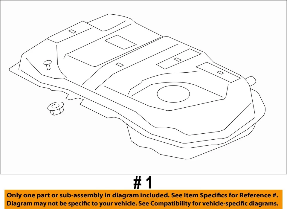 Used Fuel Tank fits: 2010 Mitsubishi Outlander FWD Grade A Foto 4 de 4