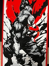 Venom Art Japanese Style Marvel Display Symbi...