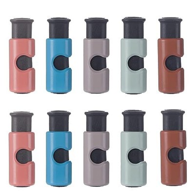 10Pcs Squeeze and Lock Bread Bag Clips Non-Slip Cinch Grip Sealer Food Bag Clips