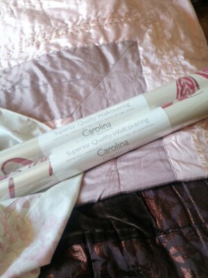 Laura Ashley Tapete x2 Rollen Carolina Cranberry NEU
