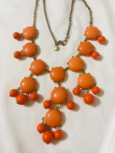 J. CREW CORAL AND ORANGE COLOR BAUBLE 