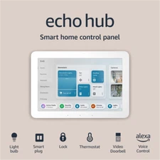 Echo Hub | 8” Smart Home Control Panel with Alexa | Compatible with Thousands of