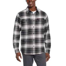Orvis Men  s Flannel Shirt, Heavyweight, Large, Gray