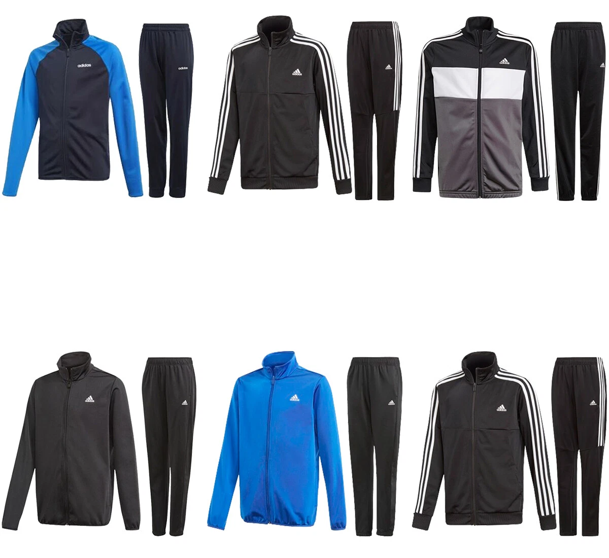 Adidas Boys Kids Tracksuit Trouser Full Tracksuits Top Size Age 5