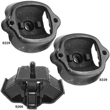 Front LH/Front RH Engine & Rear Trans Mounts (3Pcs) For Mercedes-Benz 300SDL 3.0
