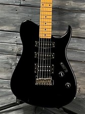 Used Squier By Fender Mij Bullet Ht-1 Hss Guitar With Case- Black