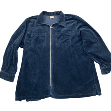 Vintage Cenza By Palmetto's Thick Corduroy Jacket Women's Xl Dungaree Full Zip