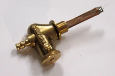 Brass push pull petcock Petrol tap 1/8" x 1/8" GAS outlet filter BSA AJS D10/14