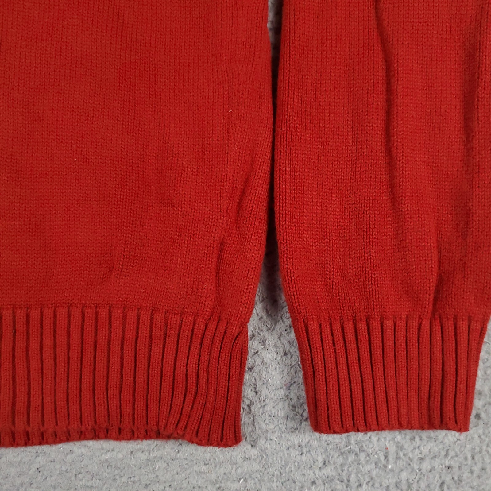 Maglione Ralph Lauren uomo XL rosso pony casual 1 4 zip pullover felpa