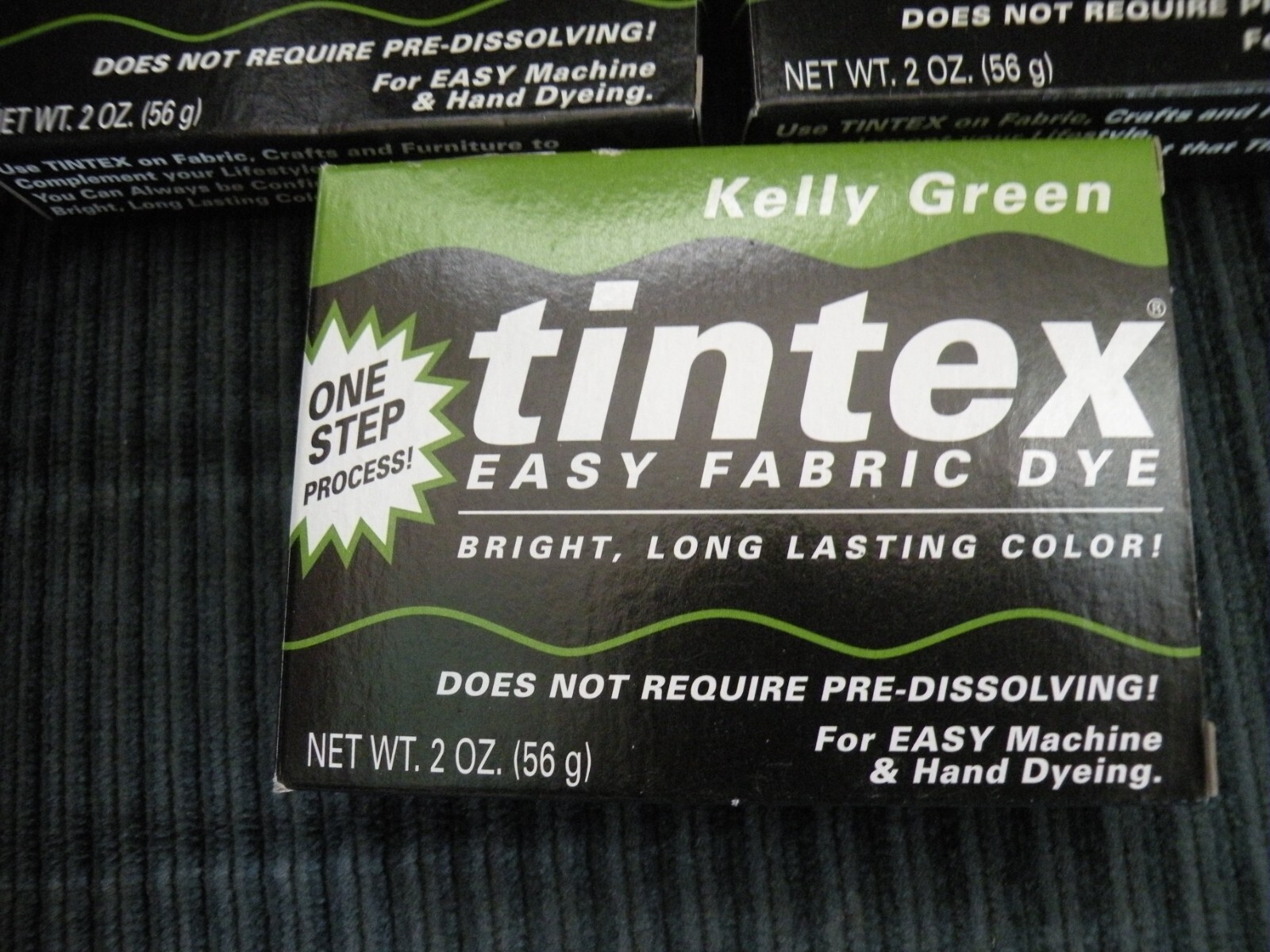 Tintex Easy Fabric Dye KELLY GREEN 5 2oz. boxes no. 550013 eBay