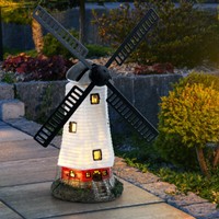Solarlampe Leuchte AußEnleuchte WindmüHle Balkonlampe Akku Wetterfest IP44 Led