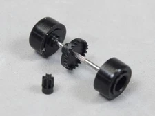 HCS AMG Complete 23T Rear Axle Set w/ Silicone Slip-On Tires for Life Like "M"