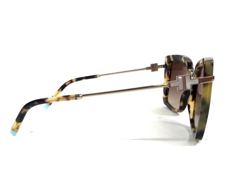 Tiffany & Co. Очки солнцезащитные TF4185 8064/3B желтые Havana бабочка коричневый градиент - Изображение 3 из 4