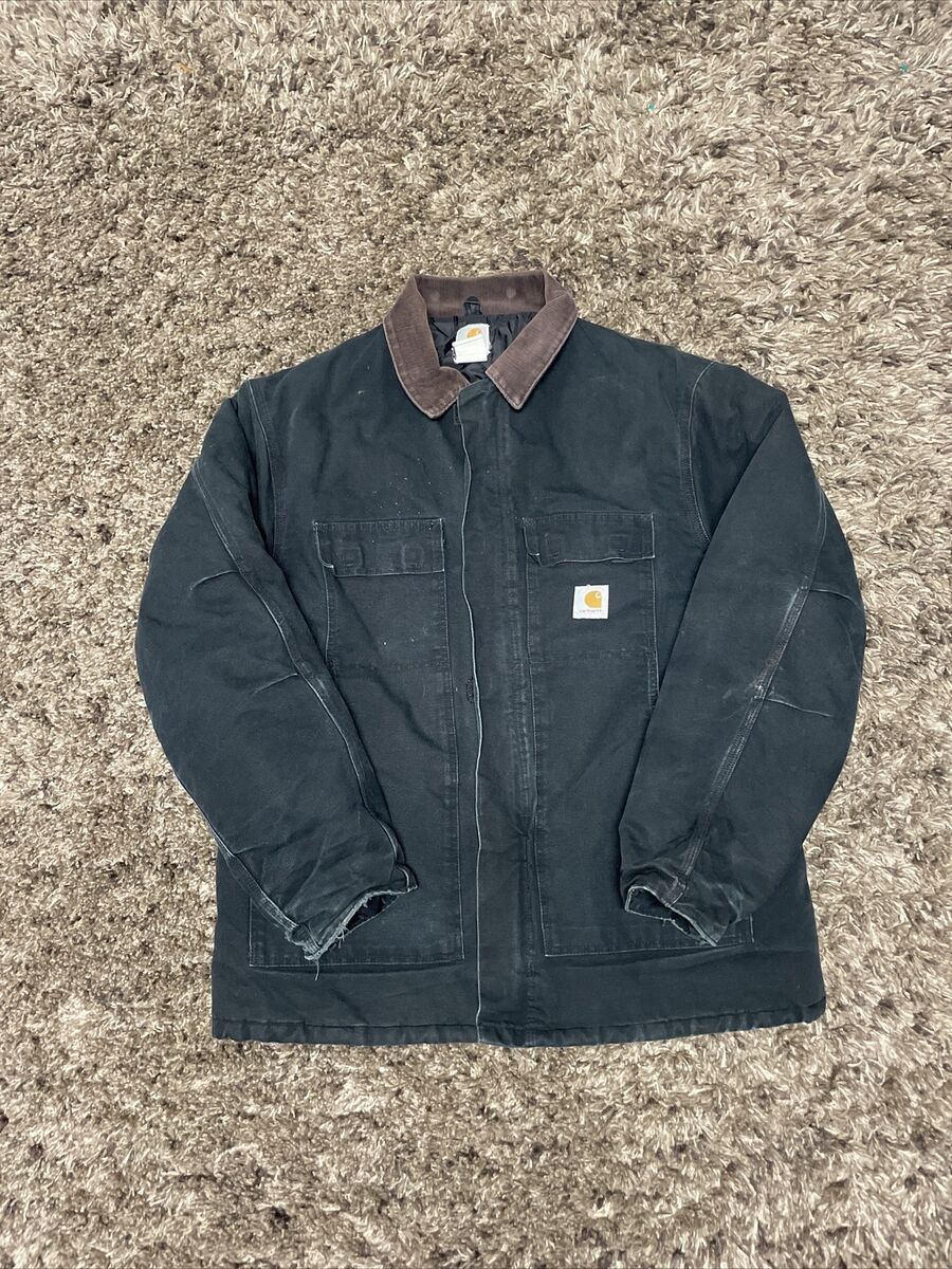 Carhartt C26 Black Full Zip Insulated Jacket Size 48 XL Tall Carhartt C26 Black Full Zip Insulated Jacket Size 48 XL Tall