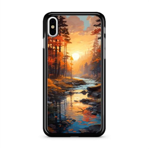 Dustproof Cover For Apple iPhone 5 SE 6 7 8 XS Plus Forest River Artwork - Picture 1 of 240