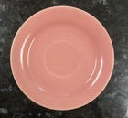 BAUER Los Angeles California Pottery La Linda Pink Saucer  ~ 6 3/8 Inches