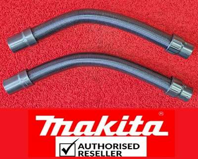 2X Genuine Makita Flexible Hose Complete To Suit 18v Lxt Vacuum
